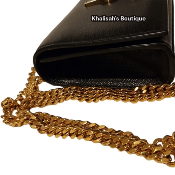 YSL Saint Laurent Kate Grain de Poudre Shoulder Clutch Crossbody BAG - Picture 6 of 15